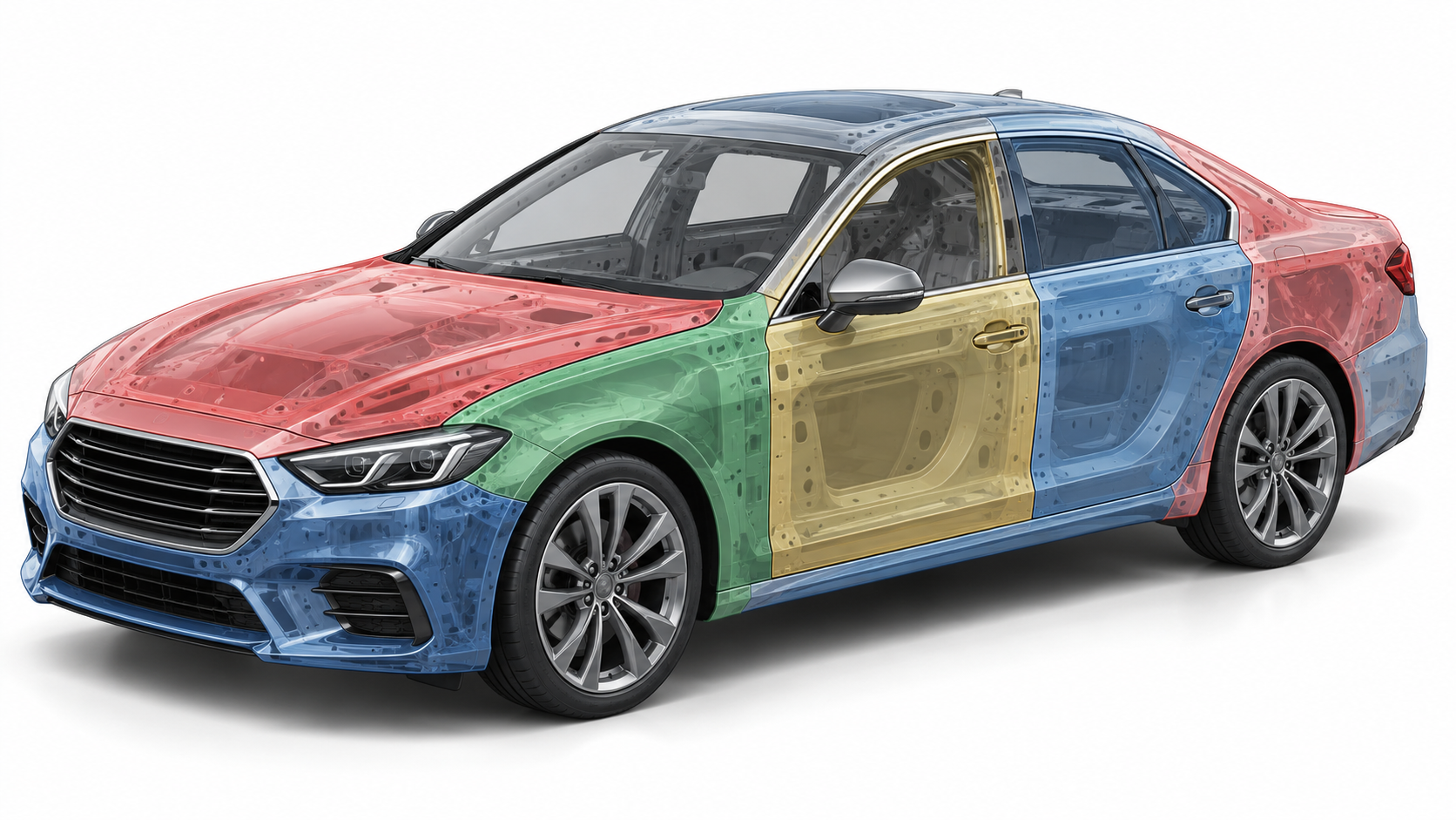Illustration carrosserie et panneaux